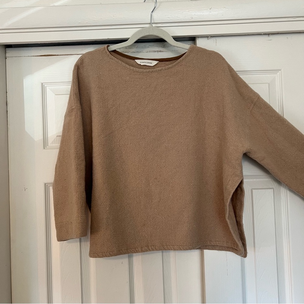 Elizabeth Suzann Reese Wool Top with Split Hem